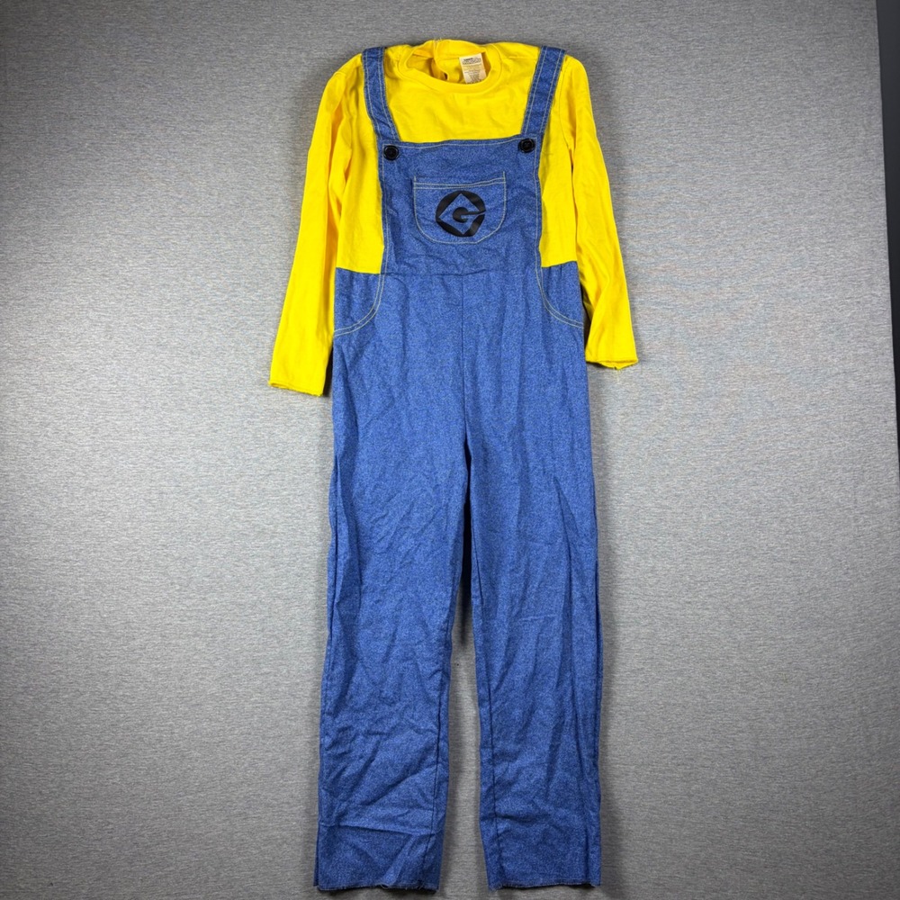 Illumination Minions Costume Halloween Jumpsuit Kids Small Yellow Blue